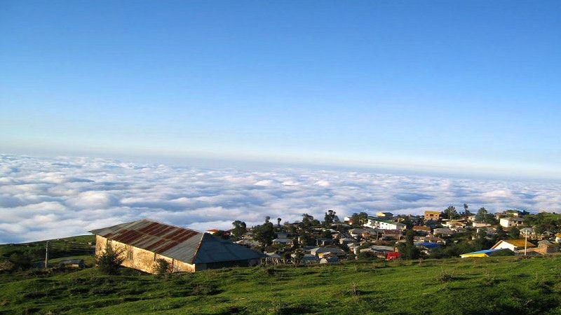 Filband Village, lost in the clouds