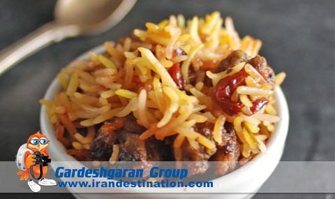 iranian food Iranian Food , Albaloo Polow , Iran Destination