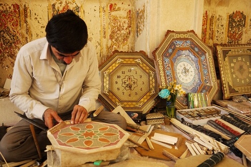 Iranisches Kunsthandwerk , Khatam , Shiraz