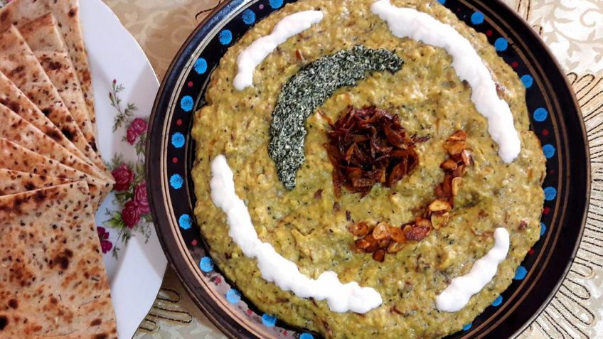 Kashk-e Bamedjan - Persian vegetarian food