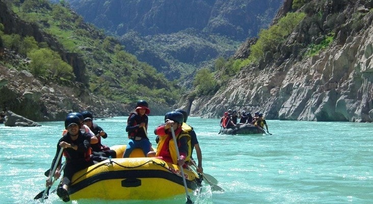 Rafting in Armand. Iran Adventure Tour
