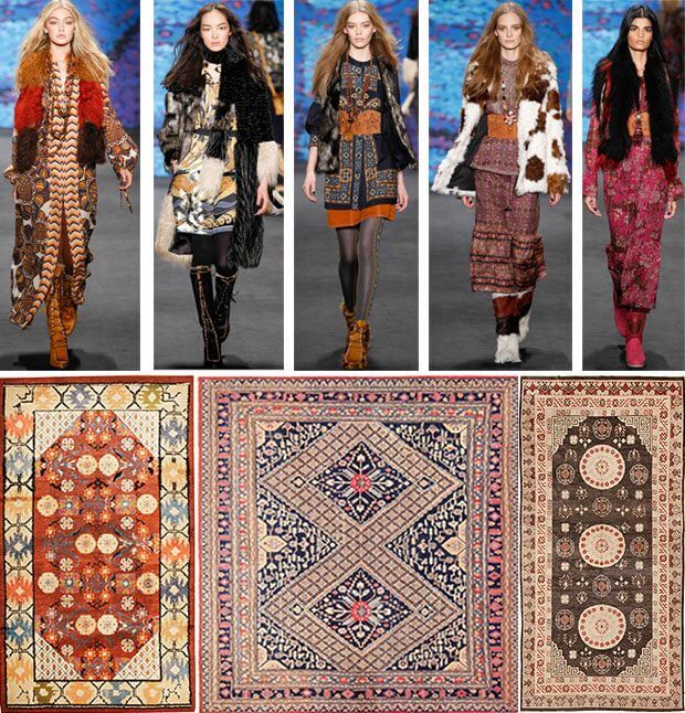 Tabriz rugs inspired collection by Hermes