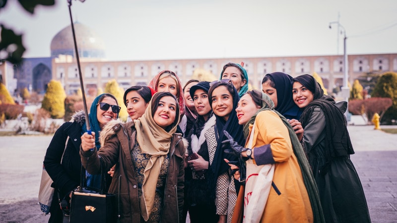 women travelers in iran